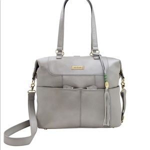 Lily and jade diaper bag- shaylee silver and gold